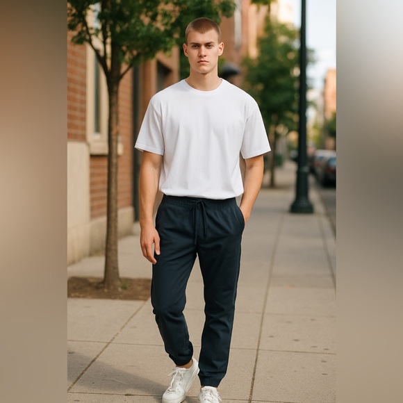 Men's GAP Navy Jogger Pants - Picture 1 of 9